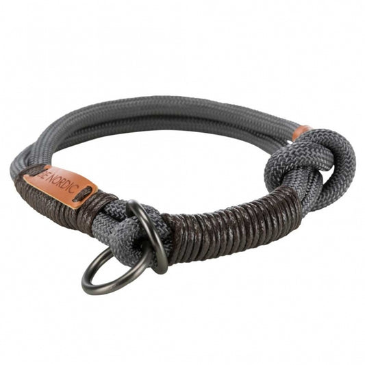 Trixie BE NORDIC Zug-Stopp-Halsband - dunkelgrau - 55 cm