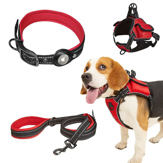 KomfortTrio Airtag-Hundegeschirr Set